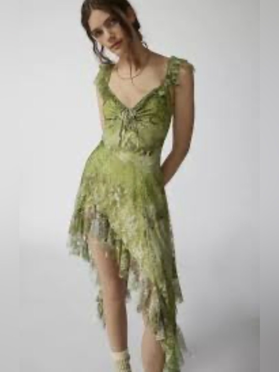Urban Outfitters Dresses & Skirts - Urban Outfitters Hyacinth Lace Spliced Midi Dress Fairycore Whimsigoth Medium